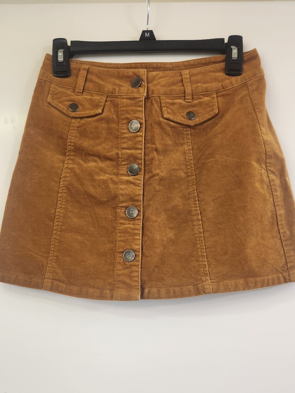 Forever 21 Corduroy Button-Front Mini Skirt - Tan
